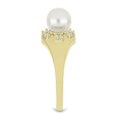 BUY 925 SILVER WITH WHITE FRESHWATER PEARL GEMSTONE RING